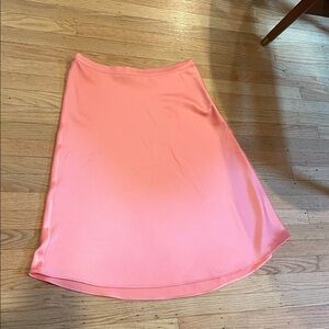 Gianni Bini, midi length, Vibrant Coral A-Line Skirt